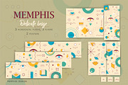 Memphis background. Art beige., a Decorative Illustration by KENO Mascots (Thumbnail 1 of 4)