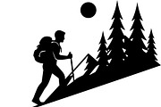 Hiking Silhouette Bundle, an Illustration by balal (Thumbnail 15 of 20)