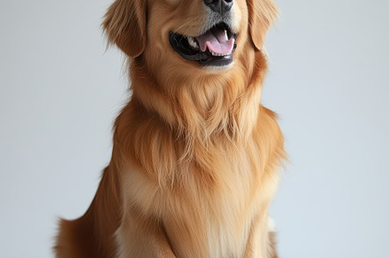 Golden Retriever Dog Portrait Happy, an Animal Photo by Pixeness