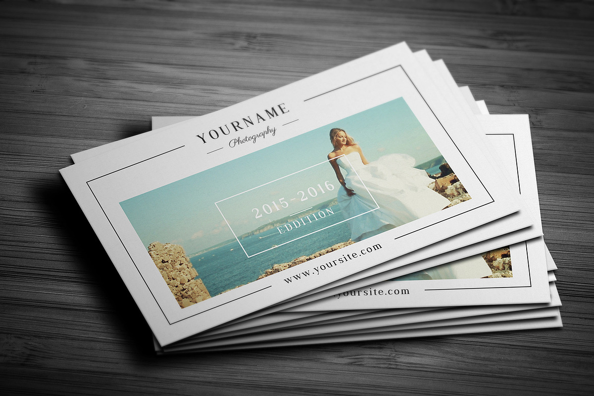 Minimal Photographer Business Card, a Business Card Template by SmmrDesign (Photo 2 of 5)
