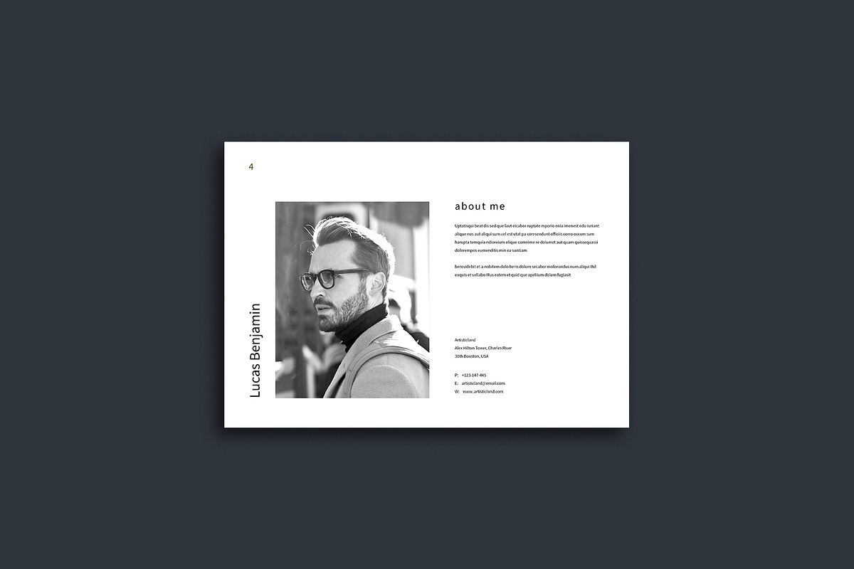 Minimal / Portfolio Template | Canva, a Brochure Template by ArtisticLand (Photo 6 of 9)