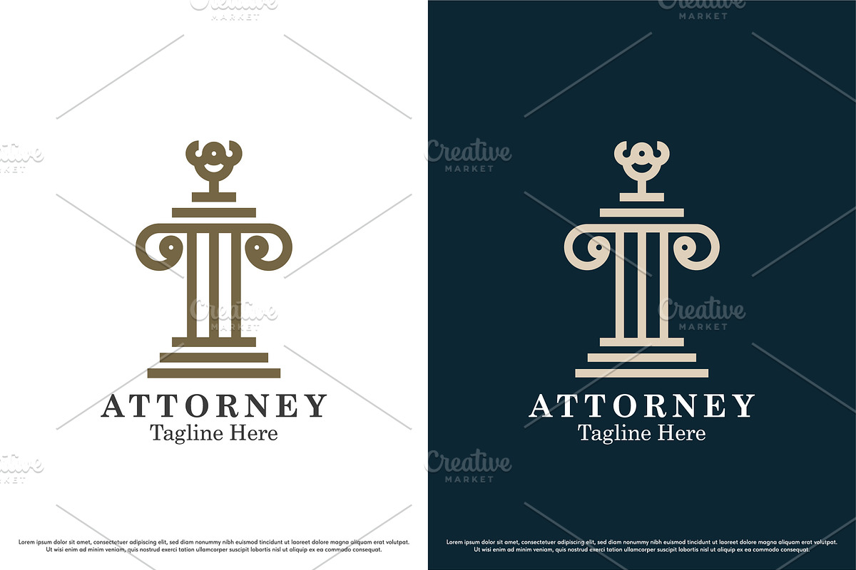 Attorney Justice Logo Template, a Branding & Logo Template by Morvana Crew (Photo 1 of 2)