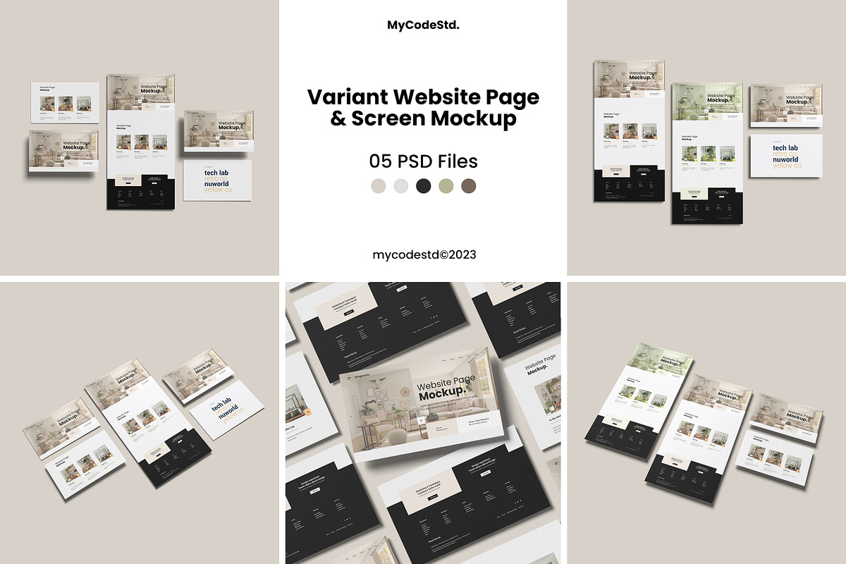 Variant Website Page & Screen Mockup, a Mac Mockup by My Code Std (Photo 1 of 6)