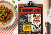 FREE! Trifold + Italian Food Menu, a Brochure Template by BarcelonaShop (Thumbnail 3 of 5)