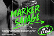 Marker Savage, a Handwritten Font by NUGS (Thumbnail 1 of 6)