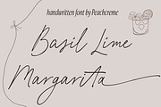 Basil Lime Margarita Script Font, a Handwritten Font by PeachCreme (Thumbnail 16 of 16)