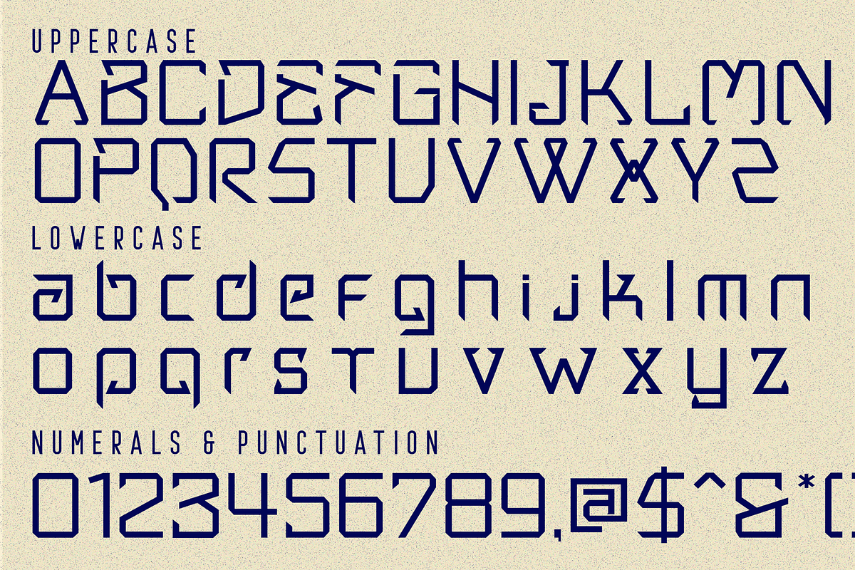 COMFORT COVERS - ANGULAR FONT, a Sans Serif Font by 177Studio (Photo 7 of 8)