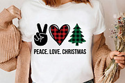 Peace Love Christmas Tree PNG Design, a Seasonal Illustration by CrexoraLab (Thumbnail 3 of 4)