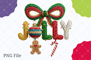 Faux Yarn Christmas Png Holly Jolly, an Illustration by designcity5 (Thumbnail 3 of 8)