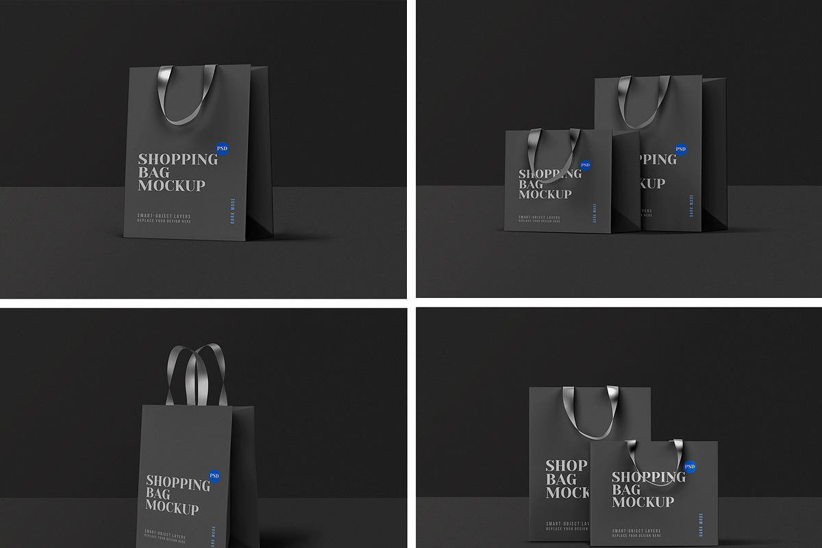 Shopping Bag Mockup Set, a Mockup by Graphicsfuel (Photo 9 of 9)