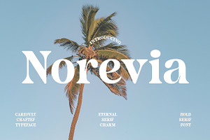 Norevia | Elegant Serif Typeface