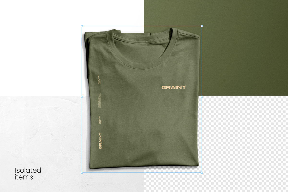 GRAINY T-Shirt Mockup Kit VOL2, a Shirt Mockup by Catkie - Digital Art (Photo 4 of 10)