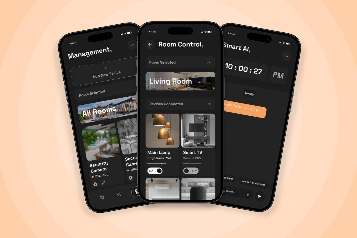 Arklo – Home Control App UI Design, an App Template by twinstd (Photo 3 of 5)