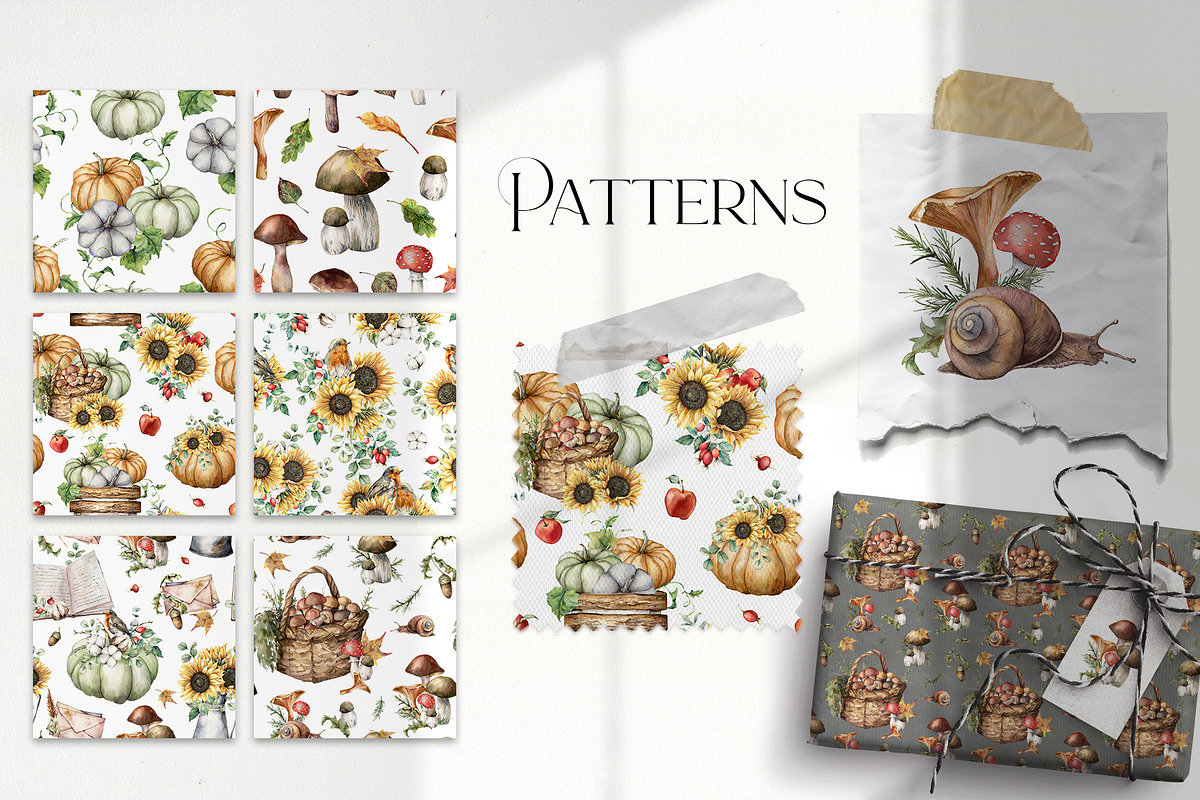 Autumn spirit Watercolor fall flower, a Decorative Illustration by Yuliya Derbisheva (Photo 9 of 11)