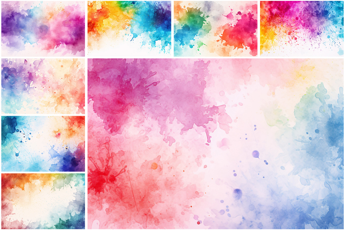 Watercolor Texture Digital Paper, a Texture Graphic by Forhadx5 (Photo 3 of 8)