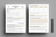 User Information Sheet Template, a Print Template by MightyDesign (Thumbnail 1 of 8)