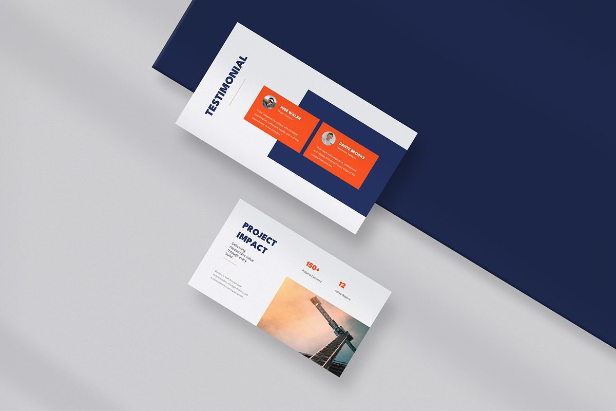 Construction Profile PowerPoint, a Presentation Template by New Coral Design (Photo 9 of 10)