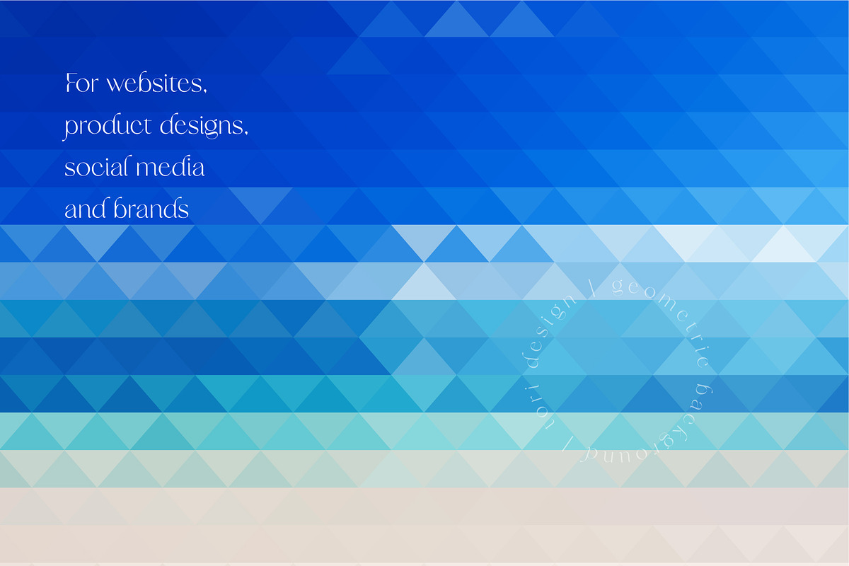Beach background geometric set preview 6