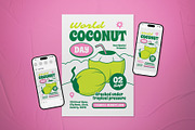 World Coconut Day Flyer Set, a Flyer Template by The Good Store (Thumbnail 1 of 2)