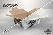 Salad Food Box v2 Packaging Mockup, a Product Mockup by INCDesign (Thumbnail 4 of 7)
