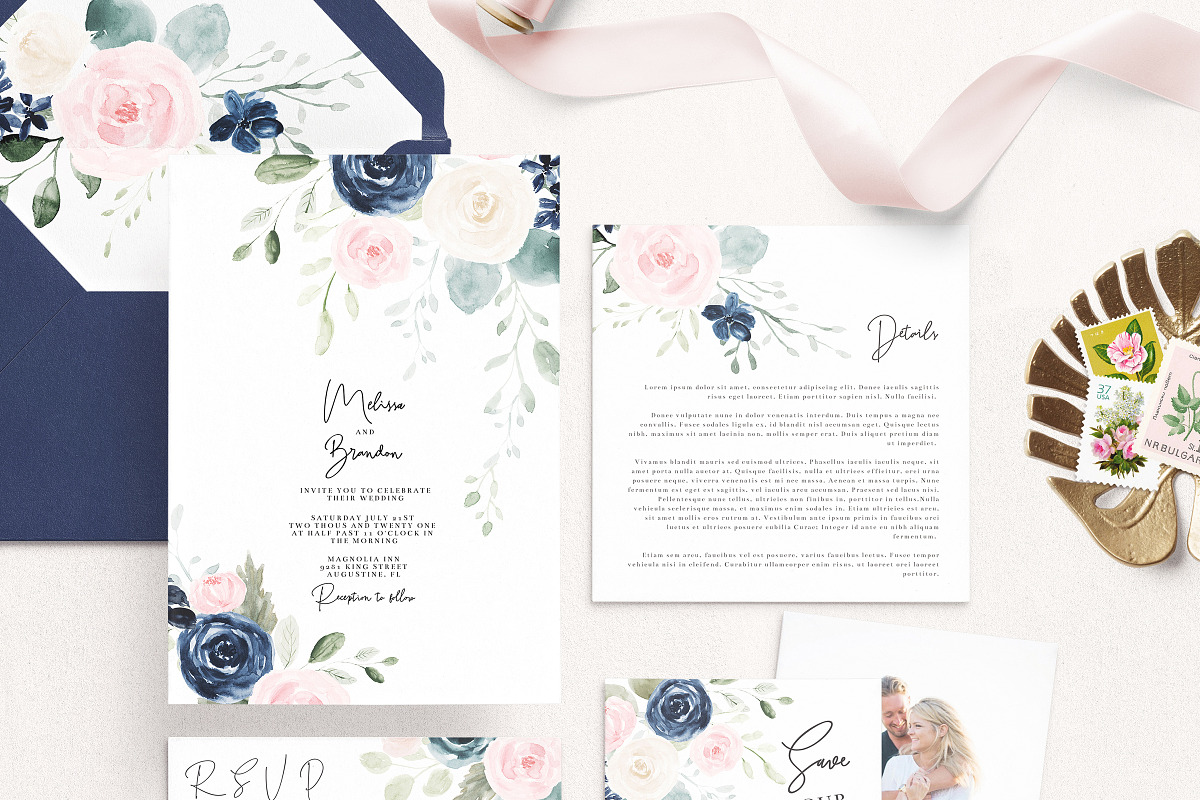 Dusk & Blush Watercolor Clipart Pack, an Illustration by PrettyGrandmillennial (Photo 8 of 13)