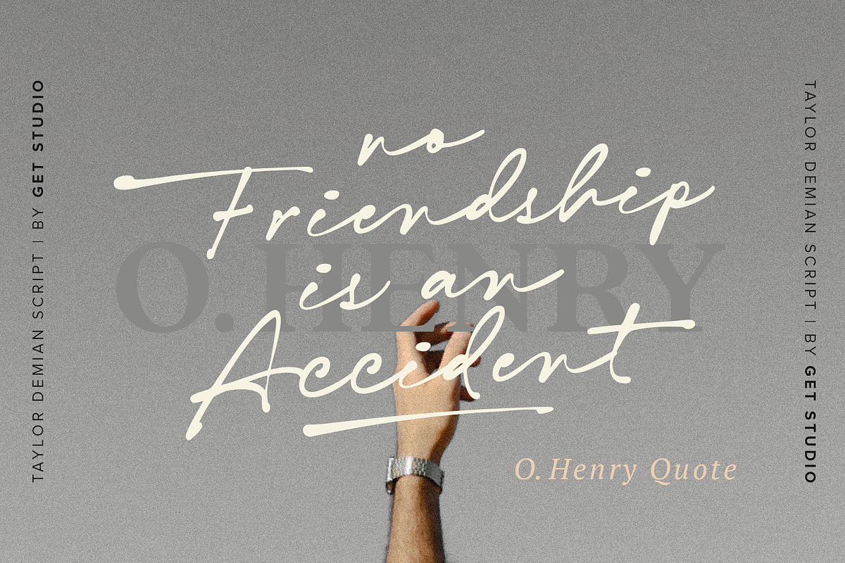 Taylor Demian - Signature Font, a Script Font by Get Studio (Photo 20 of 21)