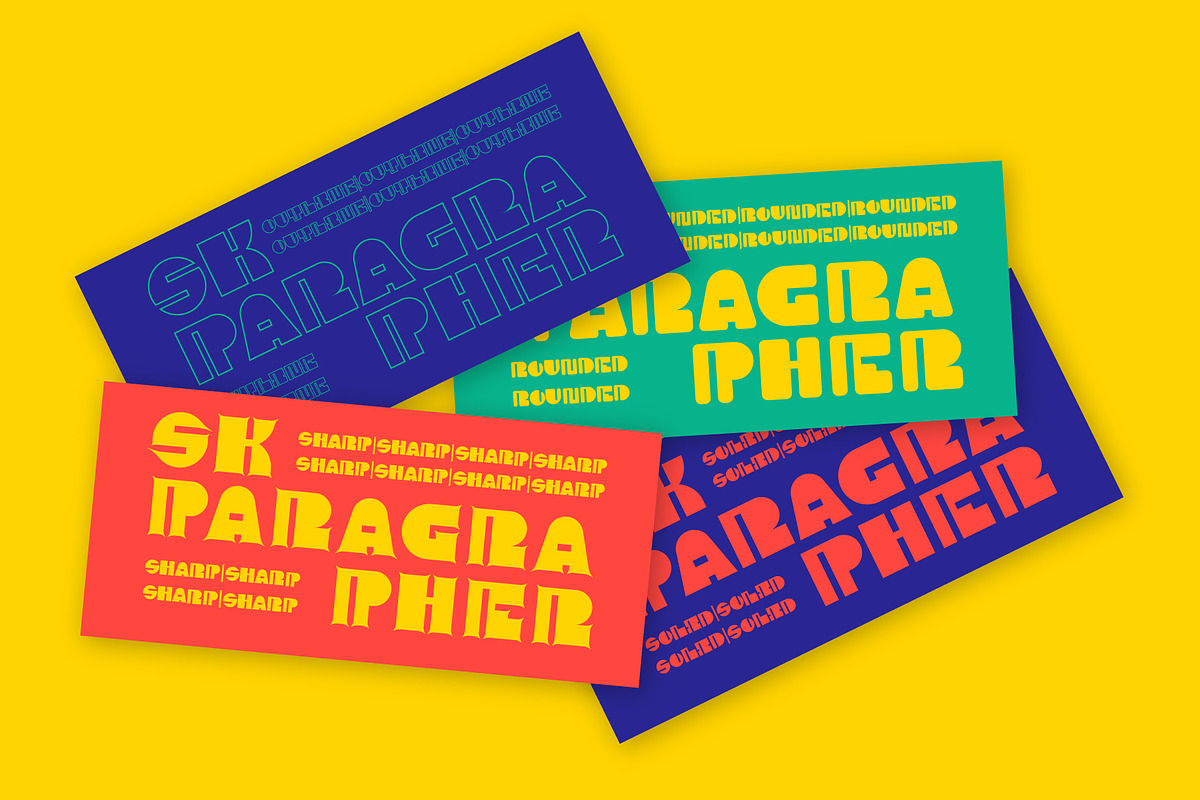 SK Paragrapher — Heavy Modern Font, a Font by Shriftovik Type Foundry (Photo 7 of 10)