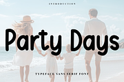 Party Days, a Sans Serif Font by InermediaSTUDIO (Thumbnail 1 of 7)