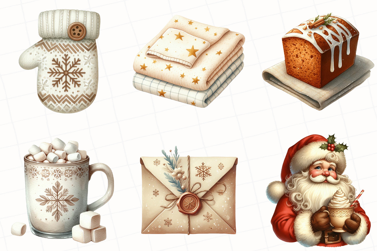 Neutral Christmas Clipart, an Illustration by OK Design (Photo 4 of 5)