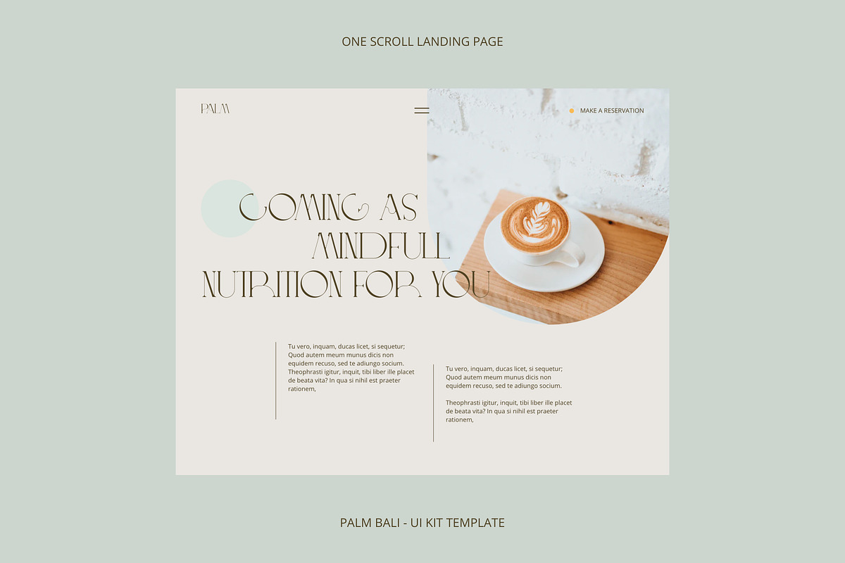 Palm Bali | Services UI Template, a Landing Page Template by Skolastika Phoebe (Photo 2 of 6)