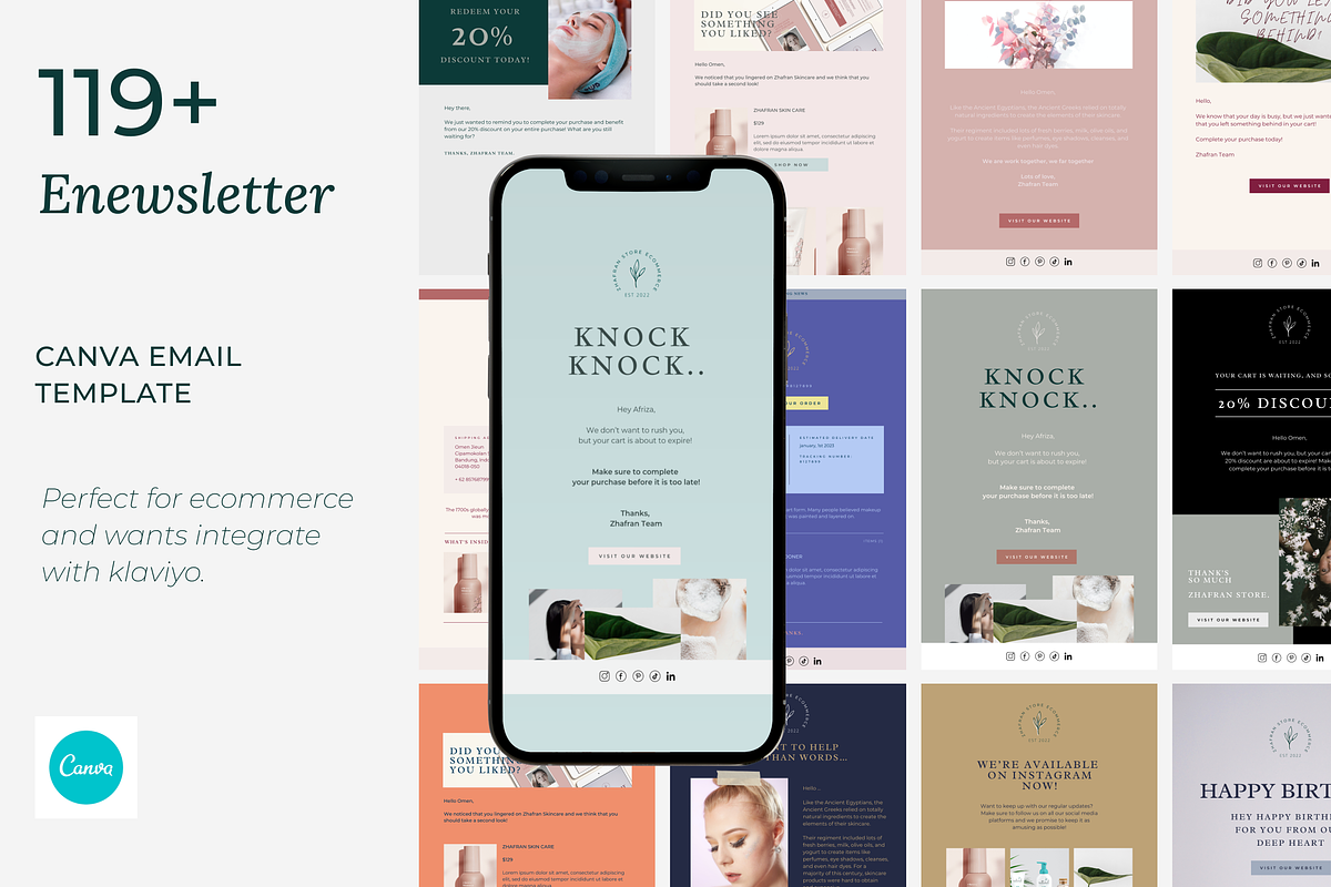 Zhafran Newsletter Email Canva, an Email Template by Reza Space (Photo 1 of 7)