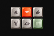 Glyphs. 35 Vector Shapes & Creatures, an Object Graphic by pixelbuddha.net (Thumbnail 2 of 5)