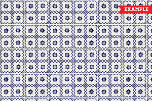 200 Seamless Portugal Azulejo Tiles