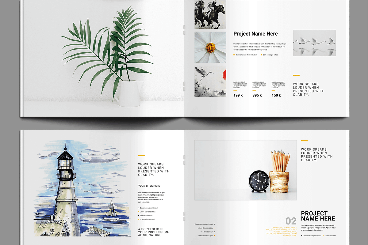 Portfolio Layout, a Brochure Template by MightyDesign (Photo 4 of 9)