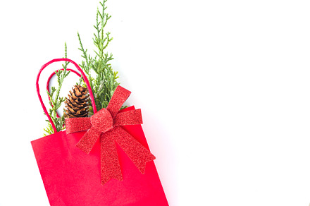 Red shopping bags for Christmas, a Holiday Photo by Rimma