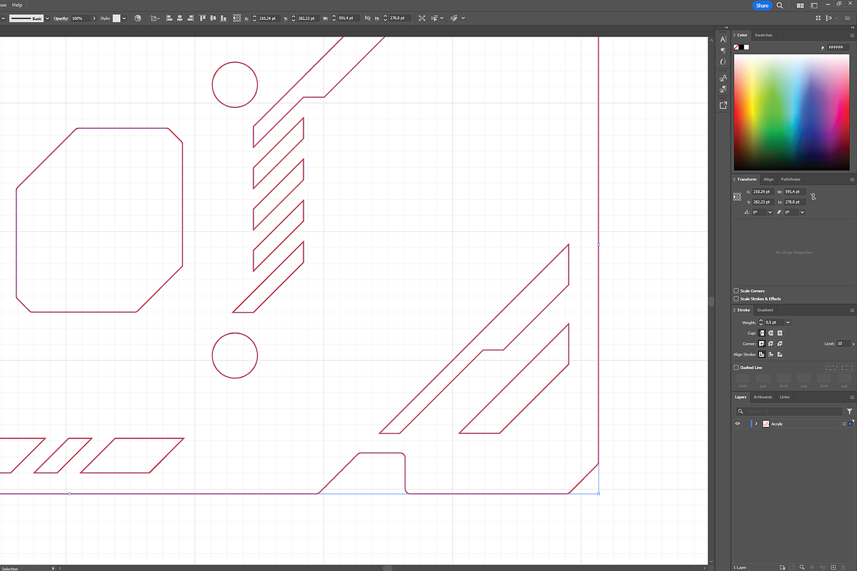 Argon P 570 - Laser Cut Template, a Print Template by fisihsani (Photo 3 of 3)