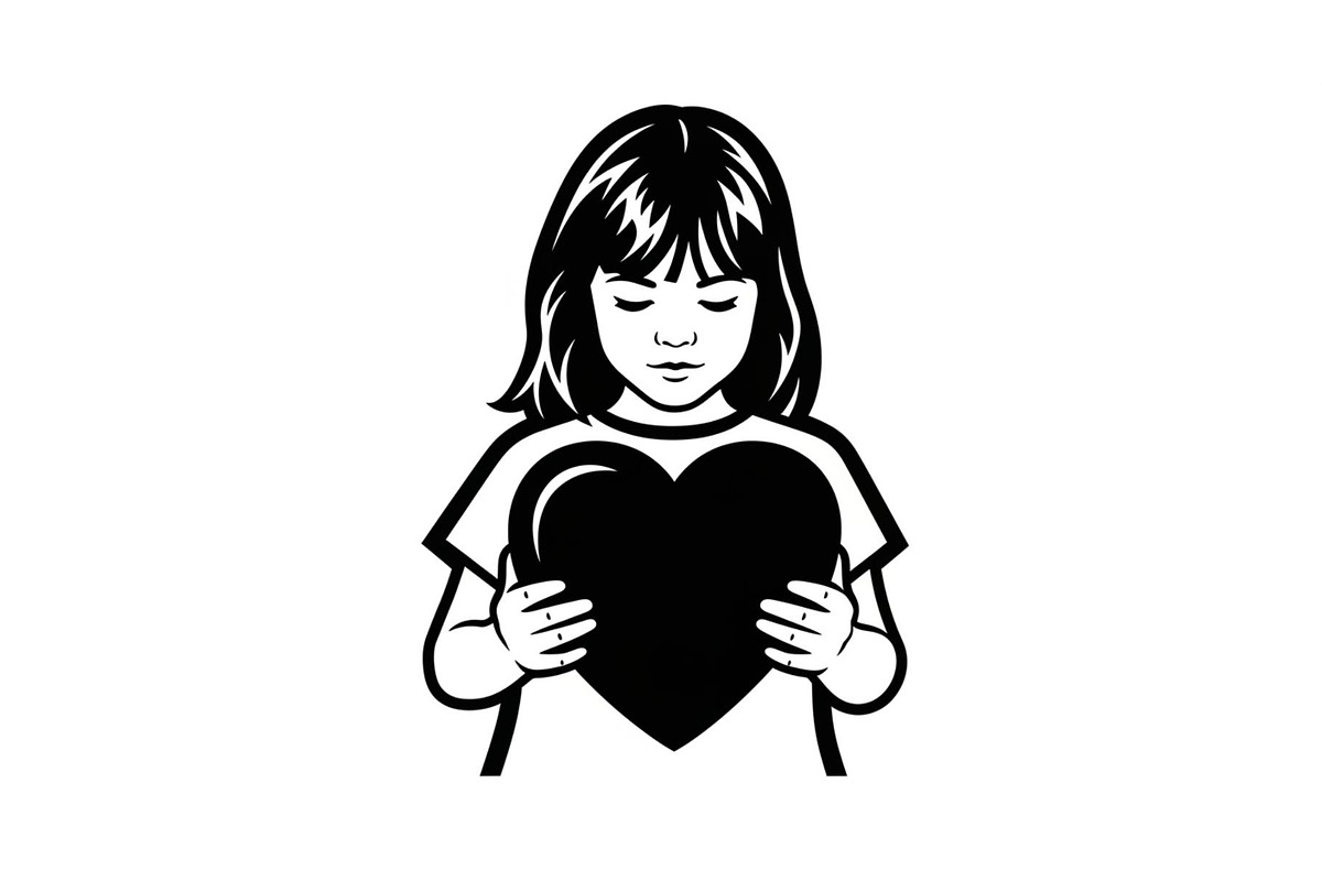 Cute Love Girl Silhouette Bundle, an Illustration by Designs_River (Photo 2 of 53)