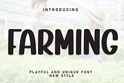 Farming | Script Font, a Script Font by Scratchones (Thumbnail 1 of 8)