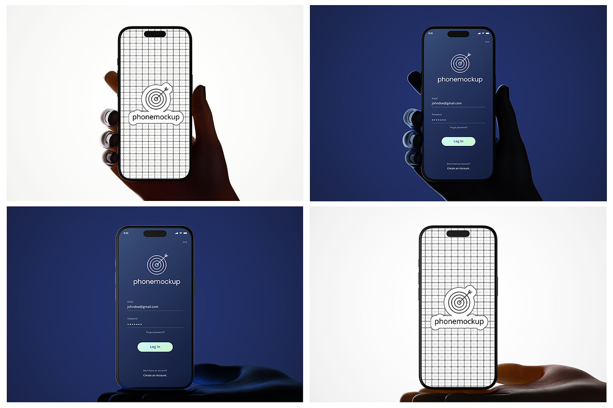iPhone with Hand Backlight Mockups, an iPhone Mockup by Remnand Studio (Photo 7 of 10)