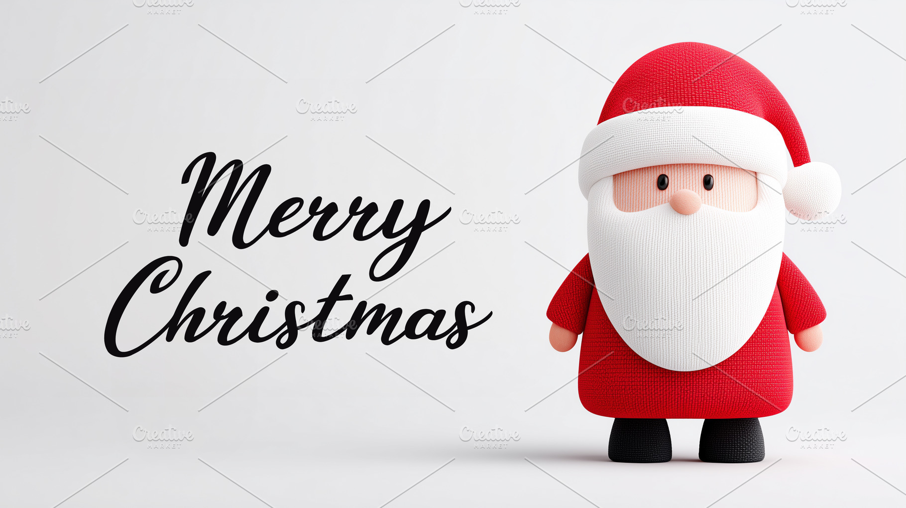 Cute cartoon Santa Claus with Merry, a Holiday Photo by MistyDay