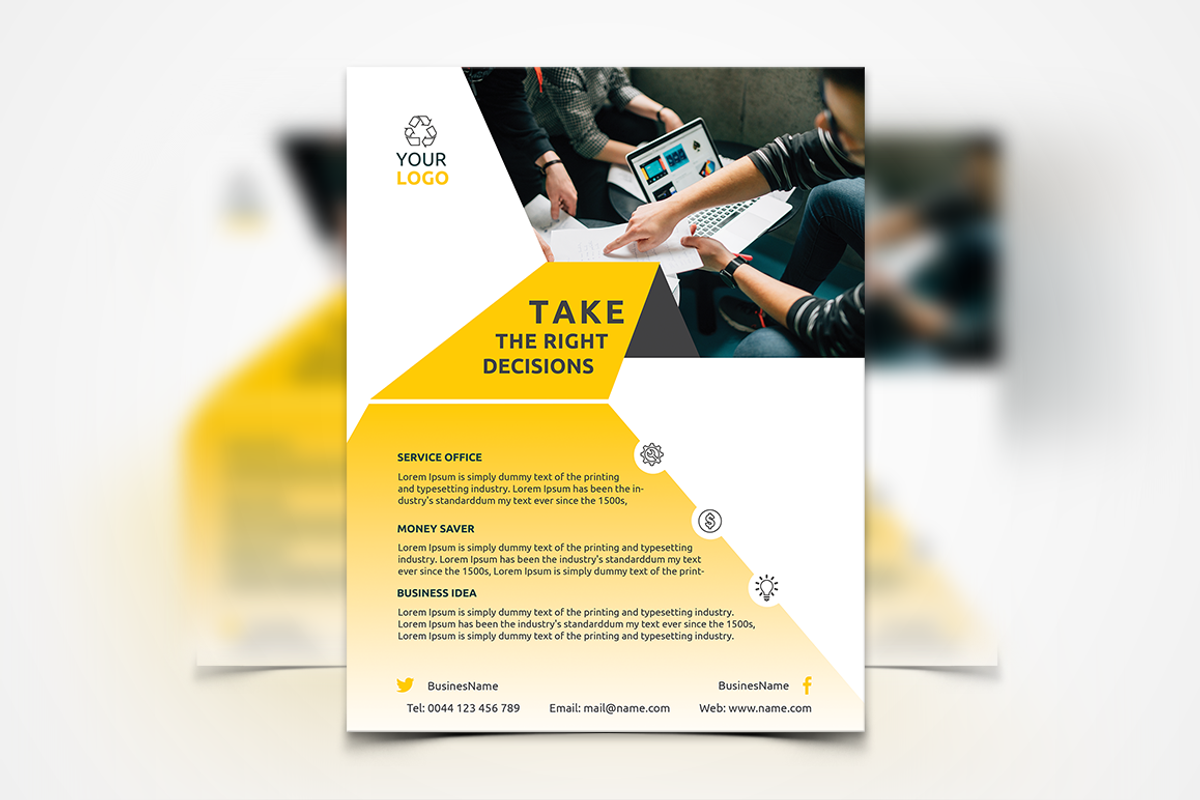 200+ Premium Flyers Bundle 99% OFF, a Flyer Template by UNIK Agency (Photo 56 of 66)