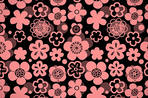 Sakura Blossom Seamless Pattern