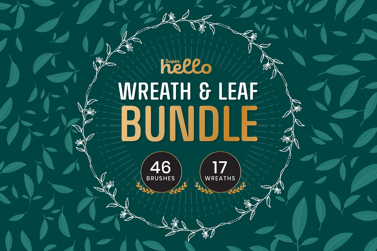 Wreath & Leaf Bundle, a Brush Add-On by Super Hello (Photo 1 of 14)