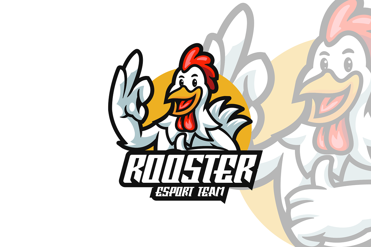 Rooster Mascot Logo Design., a Branding & Logo Template by VectorCraft