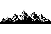 Mountain Landscape Silhouette, a Decorative Illustration by Designer_Momina (Thumbnail 15 of 19)