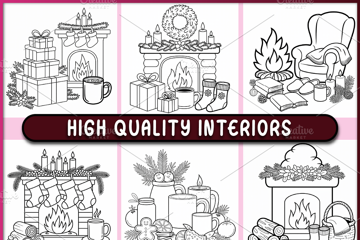 Cozy Christmas Hygge, a Seasonal Illustration by Ink Gallery (Photo 4 of 4)