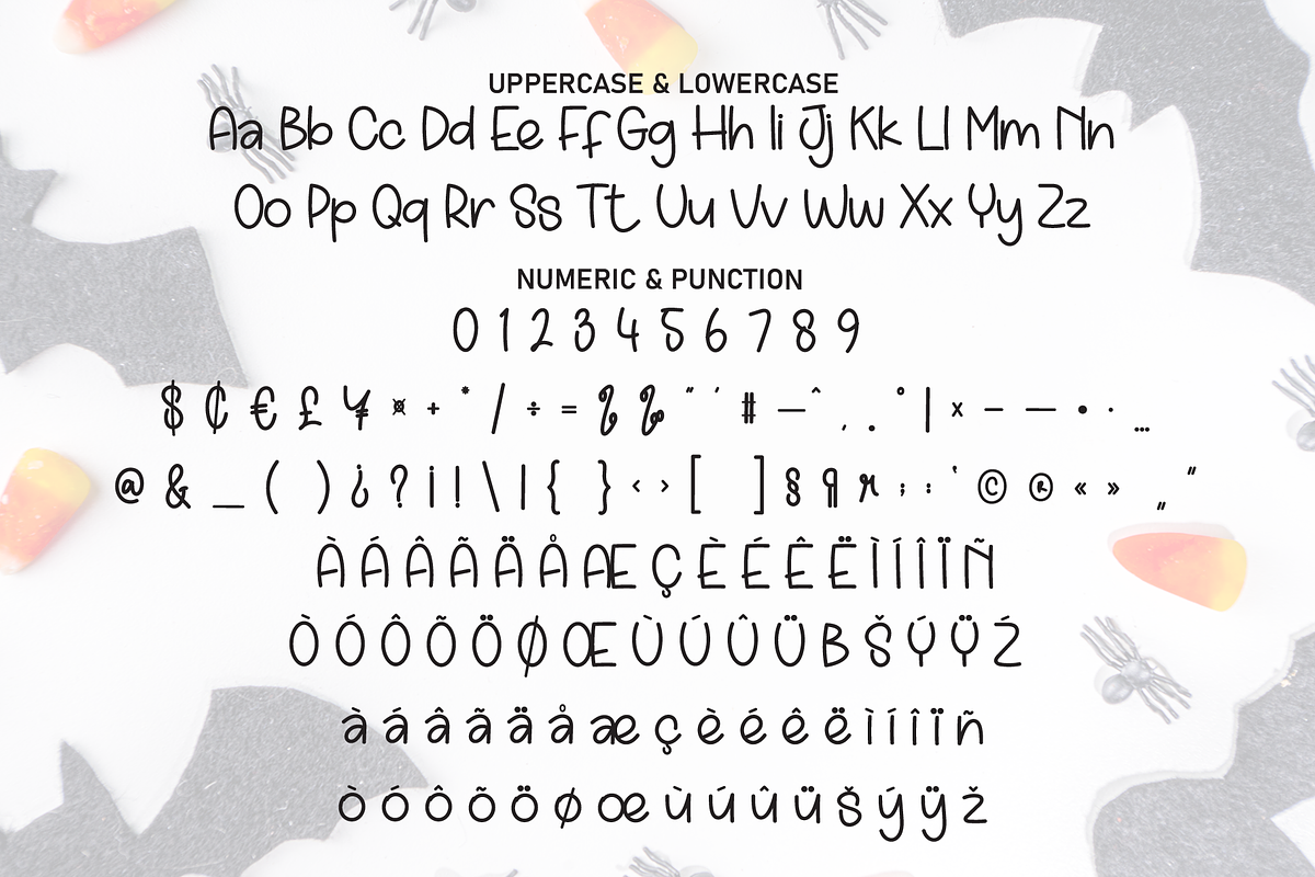 Simple Halloween | Script Font, a Script Font by Scratchones (Photo 7 of 8)