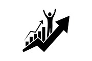 50 Business Growth Success Icons Bun, an Illustration by Designer_Momina (Thumbnail 28 of 51)