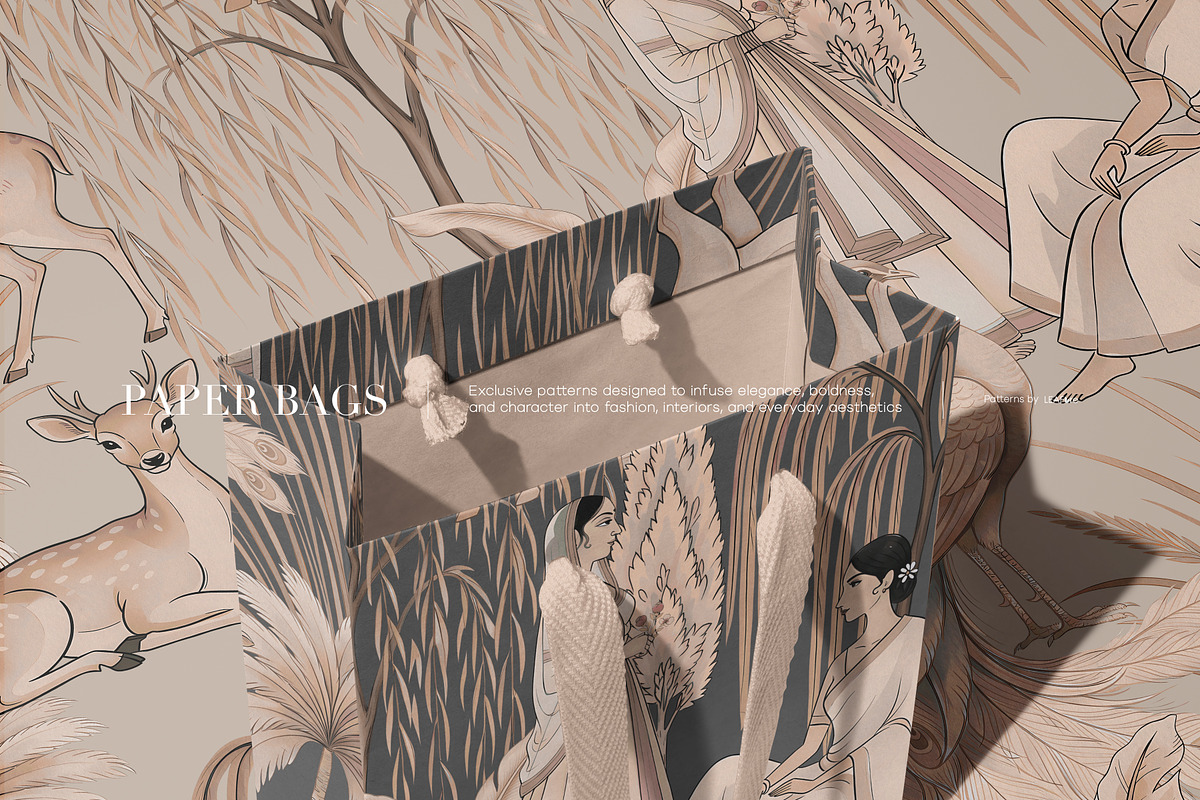 ROYAL GARDENIA | Traditional Prints, a Pattern Graphic by LEAFure (Photo 8 of 10)