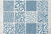 Blue and beige floral patterns, a Pattern Graphic by pineart (Thumbnail 5 of 7)